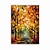 levne Krajinomalby-ručně vyráběné ručně malované olejomalba nástěnná moderní abstraktní podzimní krajinomalba špachtle nůž umění malba na plátně domácí dekorace výzdoba rolované plátno bez rámu nenatažené