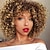 economico Parrucche trendy sintetiche-parrucche ricci per donne nere - parrucca di capelli afro ricci crespi afroamericani sintetici neri naturali con frangia