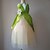 levne Dívčí kostýmy-Tinker Bell Pohádkové Princeznovské Tiana Květinové šaty Téma Party Kostým Tylové šaty cosplay Filmové kostýmy for Dívčí Dětské Karneval Plesová maškaráda Svatební Svatební host
