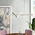 levne Závěsná světla-100 cm závěsné světlo led kov umělecký styl moderní restaurační lampa severský styl kreativní design spirálový lustr