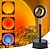 voordelige Slimme Decoratieve Lichten-LED Slimme Lamp Sunset Rainbow Projectorlamp RGB Vloerlamp met Bluetooth en Tuya App Afstandsbediening Live Achtergrond Sfeervolle Zonsondergang Verlichting