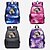 cheap Backpacks &amp; Bookbags-Men&#039;s Women&#039;s Backpack School Bag Bookbag 3D Print School Outdoor Daily Galaxy Cat Canvas Large Capacity Waterproof Durable Print Black Red Blue