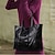 Χαμηλού Κόστους Τσάντακι &amp; Totes-Γυναικεία Μεγάλη Τσάντα Τσάντα ώμου Τσάντα χειρός Τσάντα αγοραστή PU δέρμα Ψώνια Καθημερινά Μεγάλη χωρητικότητα Συμπαγές Χρώμα Μαύρο Κόκκινο Κρασί Γκρίζο
