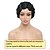 cheap Synthetic Wig-Short Finger Wave Wig Curly 2# Black Cute Nuna Wig Real Retro African Wigs for Mommy Wig Curly Short Synthetic Wig Looks Natural