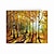 levne Krajinomalby-ručně vyráběné ručně malované olejomalba nástěnná moderní abstraktní podzimní les malba tlučící nůž umění malba na plátně domácí dekorace výzdoba rolované plátno bez rámu nenatažené