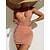 preiswerte Einteiler-Solid Color Lace Skirt Two-Piece Swimsuit