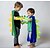 cheap Christmas Costumes-Dinosaur Cloak Masquerade 2 Pieces Kid&#039;s Boys Cosplay Party Carnival Masquerade Festival / Holiday Satin / Tulle Black / Red / Blue Easy Carnival Costumes Color Block World Book Day Costumes