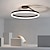 levne Stmívatelná stropní světla-LED stropní svítidlo 50cm 1-světelný kruhový design stmívatelné hliníkové lakované povrchy luxusní moderní styl jídelna závěsná svítidla ložnice 110-240v pouze stmívatelné pomocí dálkového ovládání