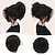 cheap Chignons-2PCS Messy Bun Hair Piece Curly Scrunchies Straight Short Ponytail Bun Extensions Synthetic Updo Hair Bun Chignon Elegant for Wome