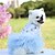 cheap Dog Clothing &amp; Accessories-Dog Cat Dress Flower Cat Fashion Cute Outdoor Casual Daily Dog Clothes Puppy Clothes Dog Outfits Soft White Pink Blue Costume for Girl and Boy Dog Padded Fabric XS S M L XL