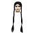 abordables Horreur Classique-Mercredi Addams Famille Addams Mercredi Robe Perruques de cosplay Sac Classique &amp; Intemporel Cosplay de Film for Fille Enfant Adolescent