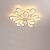 billiga Plafonder-led taklampa lotus design 70cm taklampa modern konstnärlig metall akryl stil steglös dimning sovrum målad finish lampor 110-240v endast dimbara med fjärrkontroll blom design