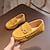 זול נעלי ספורט לילדים-בנים מוקסינים יומי יום יומי נעלי בית ספר סוויד נשימה ללא החלקה ילדים גדולים (7 שנים +) ילדים קטנים (4-7) בית הספר יום הולדת מתנה הליכה משחק מקורה בחוץ שרוכים צהוב חום אפור אביב קיץ