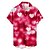 cheap Men&#039;s Shirts-Men&#039;s Shirt Summer Hawaiian Shirt Heart Graphic Prints Valentine&#039;s Day Turndown Red Outdoor Street Short Sleeves Button-Down Print Clothing Apparel Sports Fashion Streetwear Designer