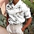 abordables polos homme col cubain-Homme POLO Polo hawaïen Tee Shirt Golf Cocotier Imprimés Photos Col rabattu Abricot Blanche Rose Claire Vert Extérieur Plein Air Manches courtes Imprimer Vêtement Tenue Mode Design Décontractées