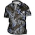 cheap Men&#039;s Plus Size Polo-Men&#039;s Plus Size Polo Shirt Big and Tall Graphic Prints Turndown Print Short Sleeve Spring &amp; Summer Sports Fashion Streetwear Designer Outdoor Street Tops