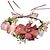 Χαμηλού Κόστους Αξεσουάρ Styling μαλλιών-λουλούδι κεφαλόδεσμος τριαντάφυλλο λουλουδάτο boho στεφάνι γιρλάντα μαλλιά στεφάνι μποέμ κάλυμμα κεφαλής γυναικεία κορίτσια κορώνα φύλλα μαλλιών κορδέλες διακόσμηση πάρτι cosplay στολή χειροποίητα