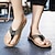 cheap Men&#039;s Slippers &amp; Flip-Flops-Men&#039;s Slippers &amp; Flip-Flops Flip-Flops Plus Size Casual Beach Home Daily Canvas Breathable Loafer Black Khaki Summer Spring