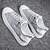 ieftine Saboți și Mocasini Bărbați-Bărbați Adidași pantofi de skate Adidași adezivi Pantofi albi Plimbare Clasic Casual În aer liber Zilnic Pânză Respirabil Loafer Alb Maro Gri Vară