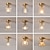 billiga Plafonder-semi infälld taklampa lampa koppar 12cm glasskärm lampa taklampa armatur belysning 110-240v