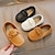 זול נעלי ספורט לילדים-בנים בנות מוקסינים יומי יום יומי נעלי בית ספר PU נשימה ילדים קטנים (4-7) פעוטות (שנתיים עד 4) בית הספר יום הולדת מתנה הליכה רצועה קלועה שחור לבן צהוב אביב קיץ