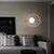 رخيصةأون إضاءات الحوائط الداخلية-شمعدانات جدارية بإضاءة دافئة بتصميم دائرة نحاسية تركيبات إضاءة جدارية داخلية لغرفة النوم والحمام مدخل المدخل درج 110-240 فولت