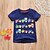 abordables T-shirts et chemises pour garçons-T-shirt Tee Enfants Garçon Automatique Manche Courte Coton Haut pour enfants Casual Mode Eté Noir Bleu foncé 3-6 Y