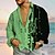 cheap Men&#039;s Shirts-Men&#039;s Shirt Summer Hawaiian Shirt Graphic Prints Geometry Turndown White Pink Blue Purple Green Outdoor Street Long Sleeve Button-Down Print Clothing Apparel Tropical Fashion Streetwear Hawaiian