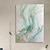 Недорогие Абстрактные картины-ручная роспись масляной живописи стены современные абстрактные золото зеленый холст картины украшения дома декор прокат холст картины