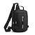 cheap Laptop Bags,Cases &amp; Sleeves-Men Anti Theft Chest Bag Shoulder Bags School Short Trip Messengers Bags Men&#039;s Nylon Sling Pack USB Charging Crossbody Backpack, Back to School Gift