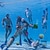 abordables Diversión y deportes al aire libre-natación niños adultos multijugador juguetes bajo el agua sandía creativa pelota hinchable simulación sandía pelota de goma piscina gam