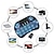 abordables Claviers-Mini clavier sans fil avec pavé tactile multi-touch 7 couleurs rétro-éclairé télécommande touchable sans fil pour smart tv box pavé tactile de bureau pc
