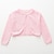 cheap Sweaters &amp; Cardigans-Kids Girls&#039; Cardigan Solid Color Outdoor Long Sleeve Fashion 3-7 Years Spring White Yellow Pink