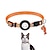 זול רצועות וקולרים לכלבים-צווארון חתול airtag לקולר איירטאג עם קולר מעץ דג רעיוני של פעמון airtag
