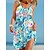 cheap Casual Dresses-Women&#039;s Casual Dress Floral Shift Dress Sundress Strap Print Mini Dress Outdoor Daily Active Fashion Loose Fit Sleeveless White Blue Purple Spring Summer S M L XL XXL