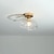 cheap Ceiling Lights-Semi Flush Mount Ceiling Lamp Light Copper 20cm Glass Shade Lamp Ceiling Light Fixture Lighting 110-240V