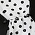abordables Costumes vintage et anciens-Pois Rétro Vintage 1950s Robe trapèze Robe évasée Femme Pois Mascarade Casual Quotidien Robe