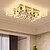 olcso Csillárok-led csillárok szabályozható mennyezeti lámpák 10-es lámpák 110cm modern luxus geometriai dizájn 150cm aranykristály otthoni enteriőrbe konyhai hálószoba kreatív lámpafény