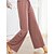 저렴한 여성 바지-여성용 라운지웨어 하의 라운지 팬츠 단순한 캐쥬얼 컴포트 단색 폴리에스테르 홈 일상 휴가 통기성 탄성 허리 봄 여름 블랙 블러슁 핑크