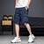 cheap Cargo Shorts-Men&#039;s Cargo Shorts Hiking Shorts Multi Pocket Straight Leg Knee Length Daily Wear Cotton Classic Black Blue