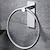 cheap Towel Bars-Adhesive Towel Ring Hand Towel Holder for Bathroom Modern Round Towel Hanger Wall Mounted SUS 304 Stainless Steel Matte Black