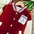 preiswerte Oberbekleidung-kinderkleidung Mädchen Baseball Jacke Farbblock Modisch Patchwork Schulanfang Mantel Oberbekleidung 4-13 Jahre Winter Schwarz Rote