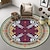abordables alfombras de salón y dormitorio-Alfombra persa, silla giratoria, cesta colgante, alfombra redonda, estilo étnico, sala de estar, dormitorio, alfombra