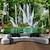 お買い得  風景タペストリー-壮大な滝の森の風景のタペストリーアートの装飾カーテン吊り家族の寝室のリビングルームの装飾