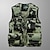 cheap Hiking Tops-Men&#039;s Fishing Vest Hiking Vest Vest / Gilet Top Outdoor Breathable Lightweight Multi Pockets Sweat wicking Camouflage Army Green Camouflage khaki Hunting Fishing Climbing