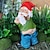 cheap Garden Sculptures&amp;Statues-Garden Gnome - Pants Down Gnome - Cute and Funny Lawn Garden Figurine - Fairy Garden Decorative Sculpture for Outdoor or House Decor