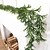 cheap Artificial Flowers-4PCS evergreen rattan artificial green staghorn leaf plant hanging rattan is suitable for home office holiday party party decoration ivy