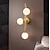 abordables Appliques Murales d&#039;Intérieur-led wall light 3 lights glass wall sconce mid century modern globe wall light fixture bathroom vanity with glass shade indoor wall sconce for bedroom living room corridor