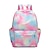 cheap Stationery-School Backpack Bookbag Multicolor Bandhnu Tie Dye for Student Boys Girls Multi-function Water Resistant Wear-Resistant Polyester Oxford Cloth School Bag Back Pack Satchel 21 inch