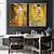 levne Postavy-2ks bezrámový klasický umělec gustav klimt polibek abstraktní olejomalba na plátně plakát moderní umění nástěnné obrazy pro výzdobu obývacího pokoje